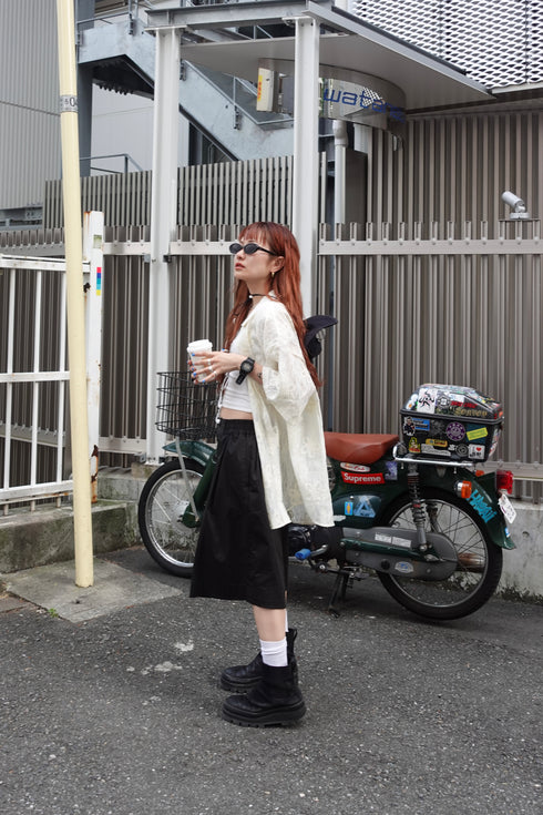 お花レースシャツ